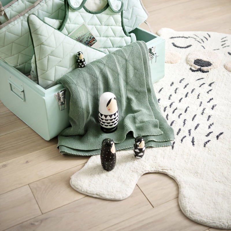 ODINO cream bear baby blanket