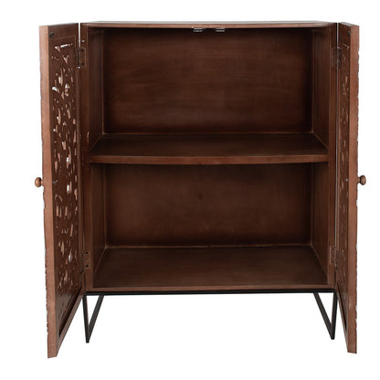 Wall Cabinet Brown, Wood 90x45x115 cm