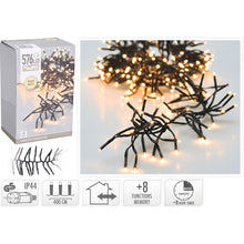 Clusterverlichting - 576 Led - 4M - Timer - Lichtfuncties - Warm Wit