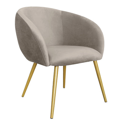 Eetkamerstoel grijs goud 65x64x74 cm