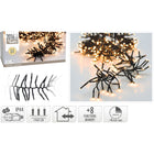 Clusterverlichting 2016 led extra warm wit 14.6m timer
