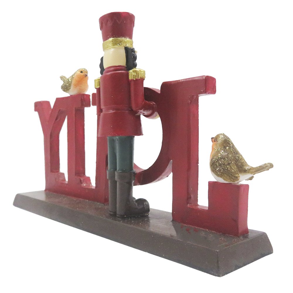 Nutcracker Figurine 18 cm Red Plastic Christmas Decoration