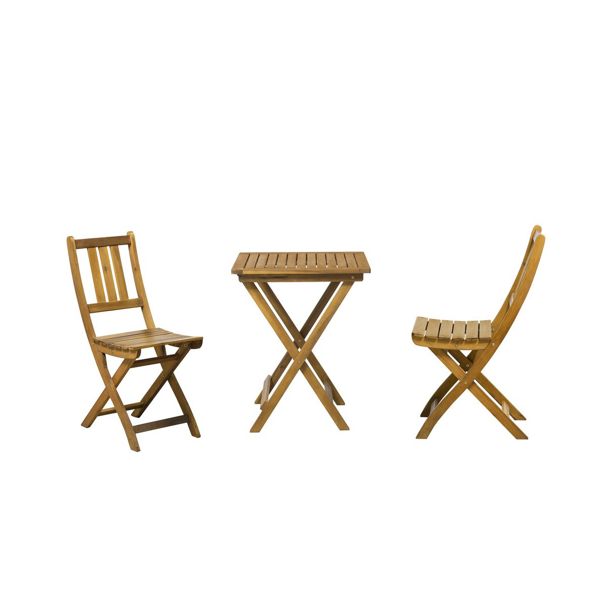 Compacte Balkonzitgroep Met Inklapbare Tafel En Stoelen