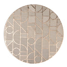 Platenschaal geometrisch goud 38x38 cm