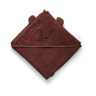 Baby handdoek met capuchon 70x70 cm mahonie
