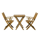 Seating Group Balcony Set With Table And Two Folding Chairs