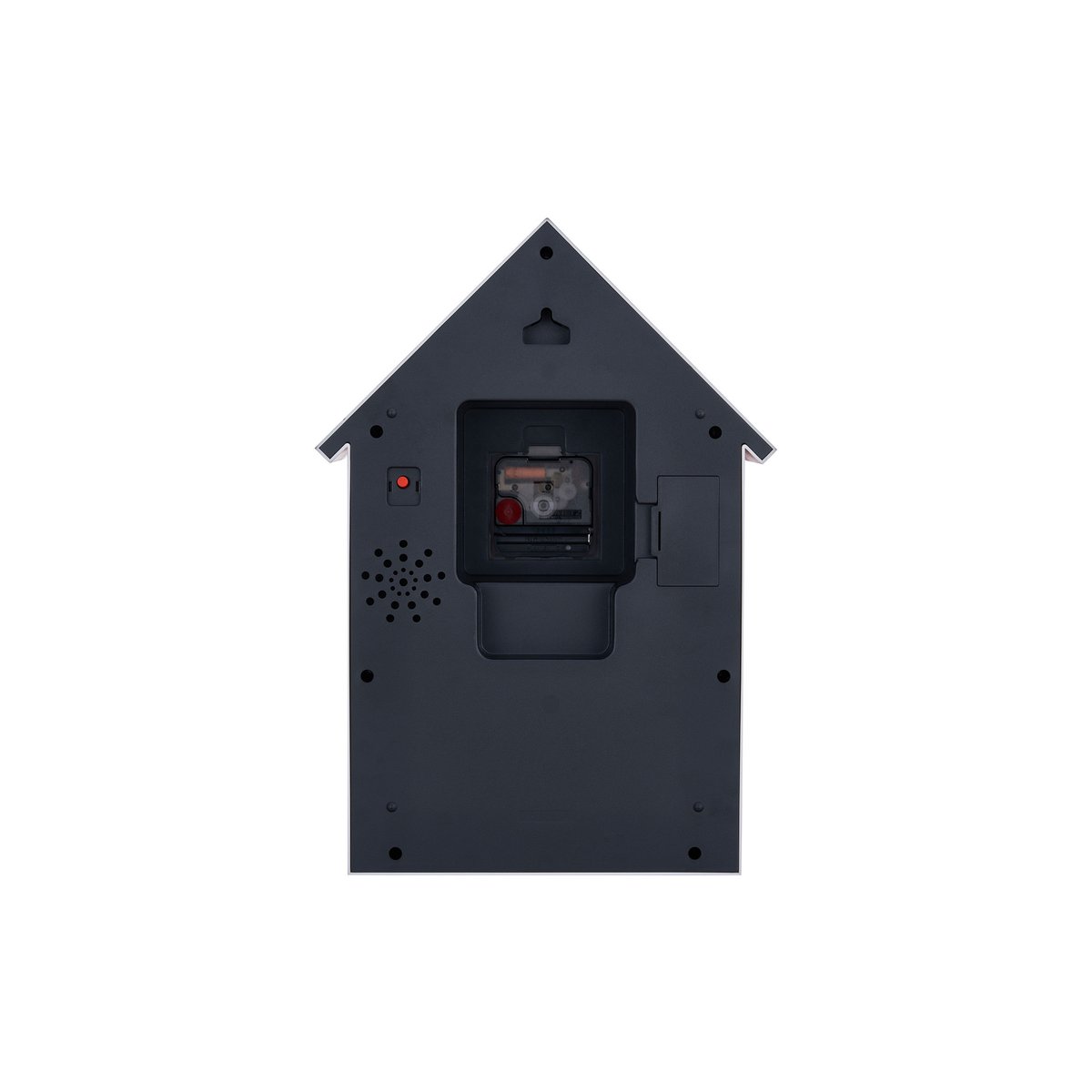 Wandklok hondenhuis 27x37 cm rood
