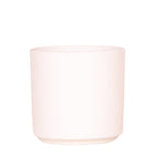 Round Ceramic Flowerpot White 12 cm
