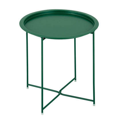 Bijzettafel metaal Ø 47x51 cm opvouwbaar