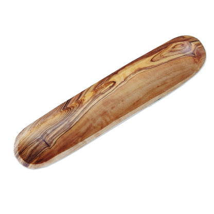 Badkamerplank olijfhout 30 cm
