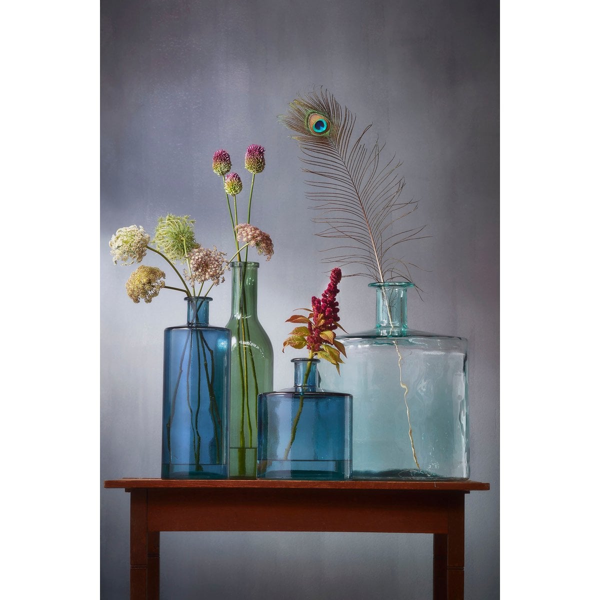 Decorative bottle Guan Blue