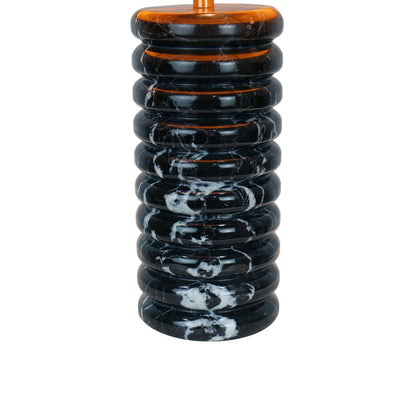 Table lamp marble/cotton black