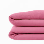 Pink organic cotton duvet cover