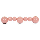 Kaarshouder Bubbels 41 cm roze ijzer