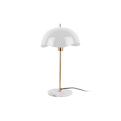 Tafellamp Wave Dome 30 cm wit ijzer