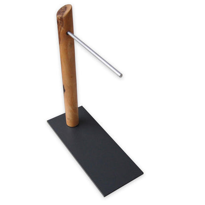 Bananenhouder olijfhout aluminium metaal 30 cm