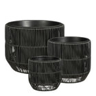 Outdoor Flowerpot Peta Black