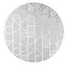 Decoratieve plaat 38x38 cm zilver plastic