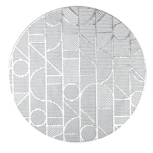 Decoratieve plaat 38x38 cm zilver plastic