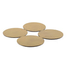 Onderzetters glas goud 10x10 cm set van 4