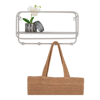 Hoedenplank staal Cool Grey 45x15x25 cm