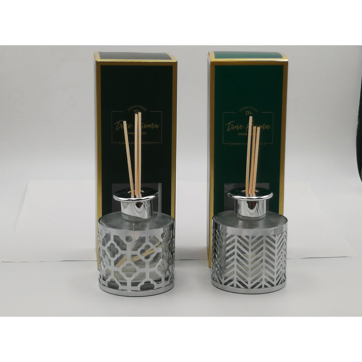 Geurkaars 200 ml zilver