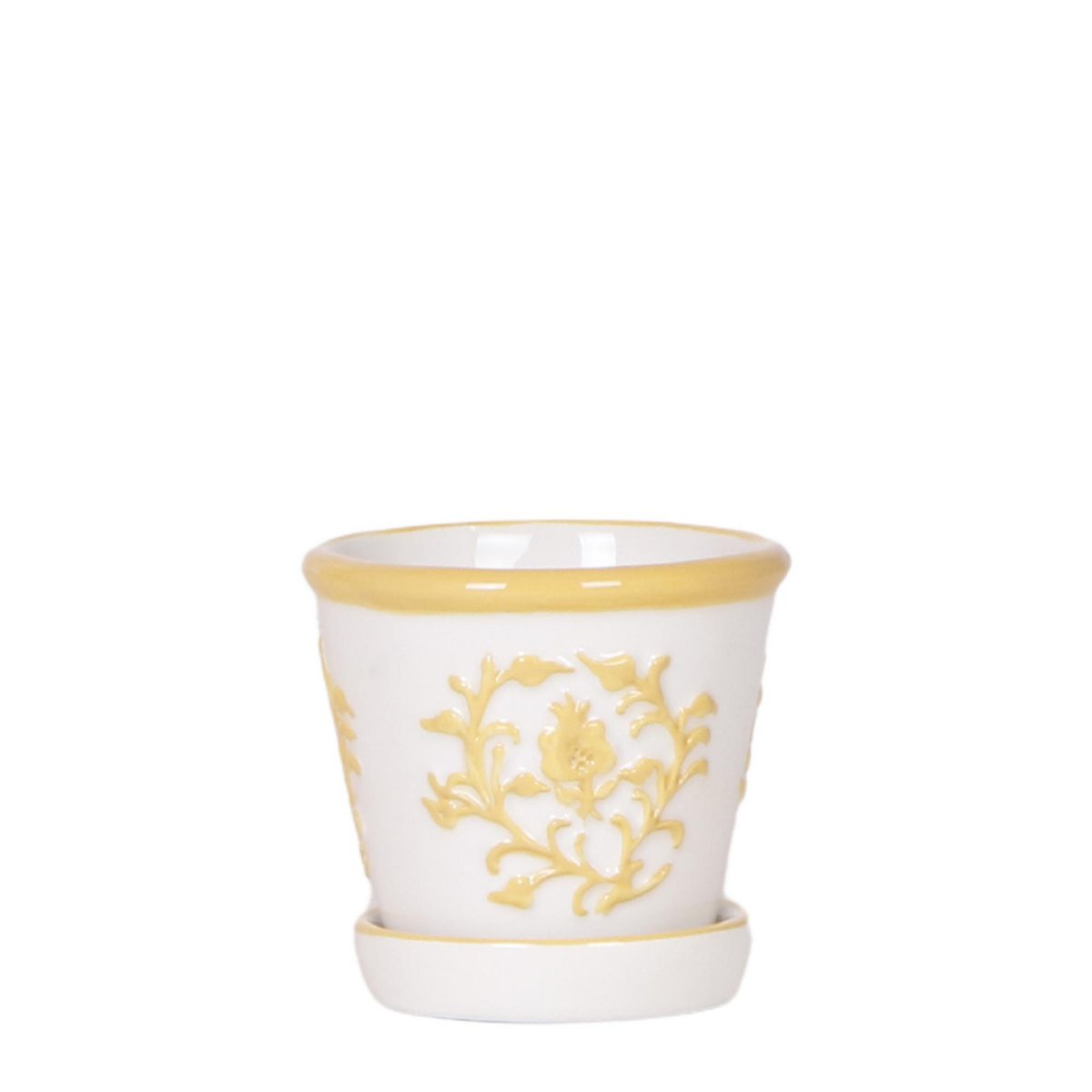 Sierpot keramiek geel Ø6 cm
