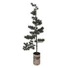 Mini kunstkerstboom 35x35x100 cm groen hout