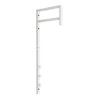 Kledingrek metaal wit 82x30x3 cm