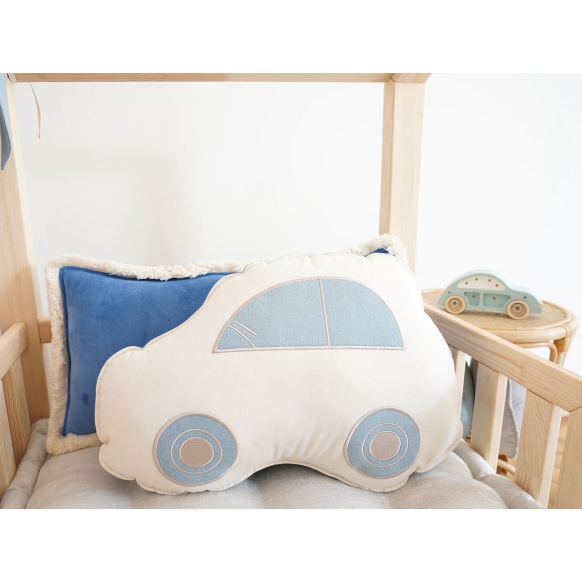 Decorative car cushion "Jeans"
