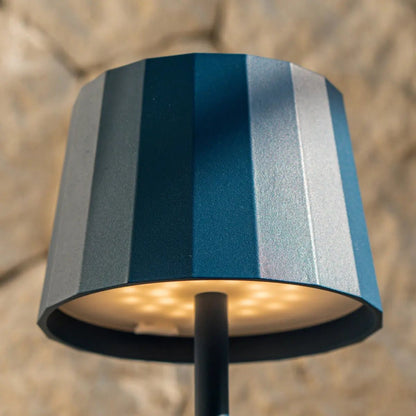 Tafellamp blauw draadloos dimbaar 10x38 cm