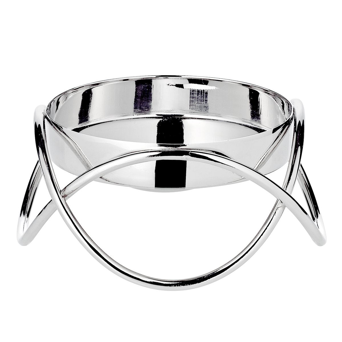 Kandelaars zilver set van 2 H 4,5 cm