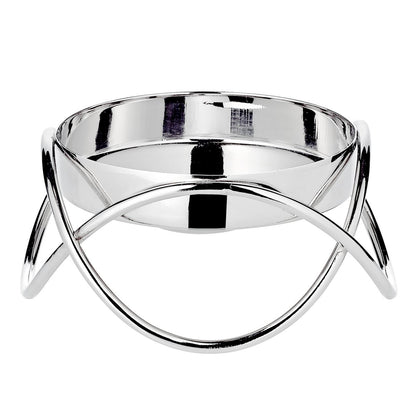 Kandelaars zilver set van 2 H 4,5 cm