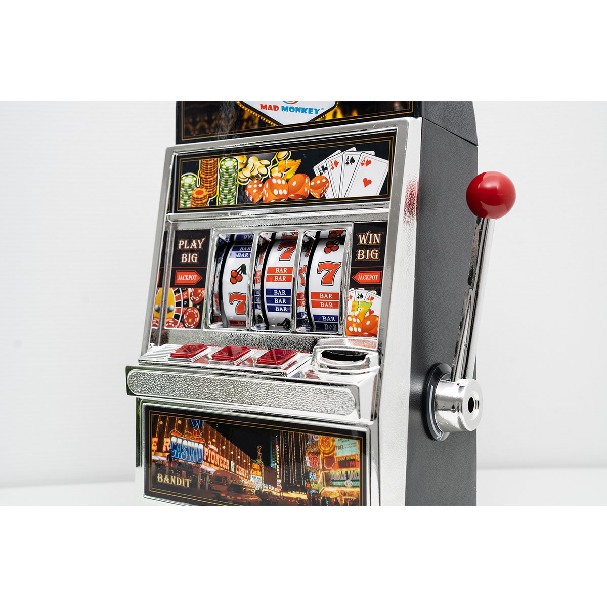 Gokautomaat spaarpot met licht en geluid