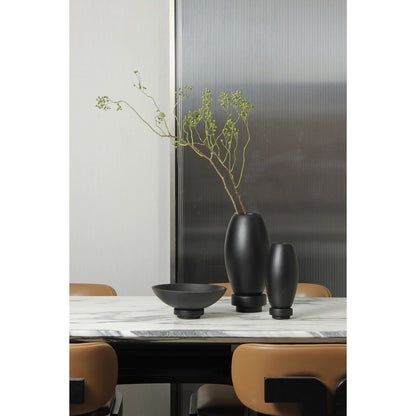 Grote Schaal Modern Design Kom Zwart Microcement RUD12BK