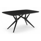 Dining table 240x100 cm, Mango top, antique black steel frame