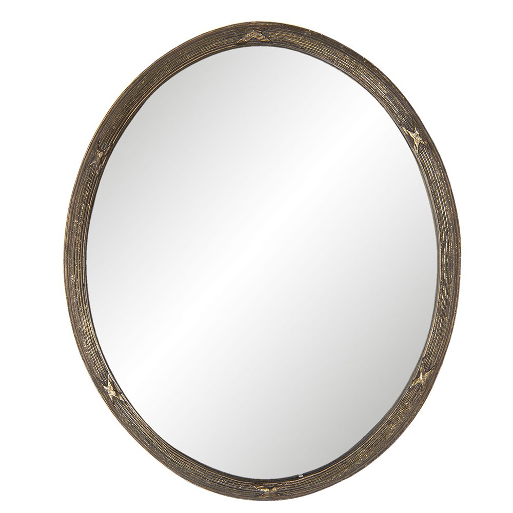 Mirror 22x27 cm Brown Plastic Large Mirror
