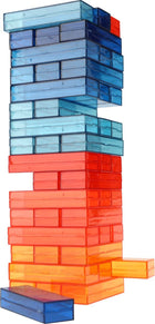 Stapeltoren transparant 48 blokjes 25 cm