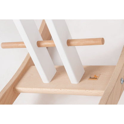 Rocking Horse "Pinolino" with ring, white/natural