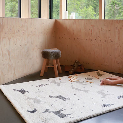 Kindertapijt 120x170 cm gerecycled materiaal wollook