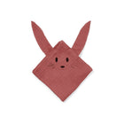Knuffeldoekje konijn 2-pack 70x70 cm mahonie