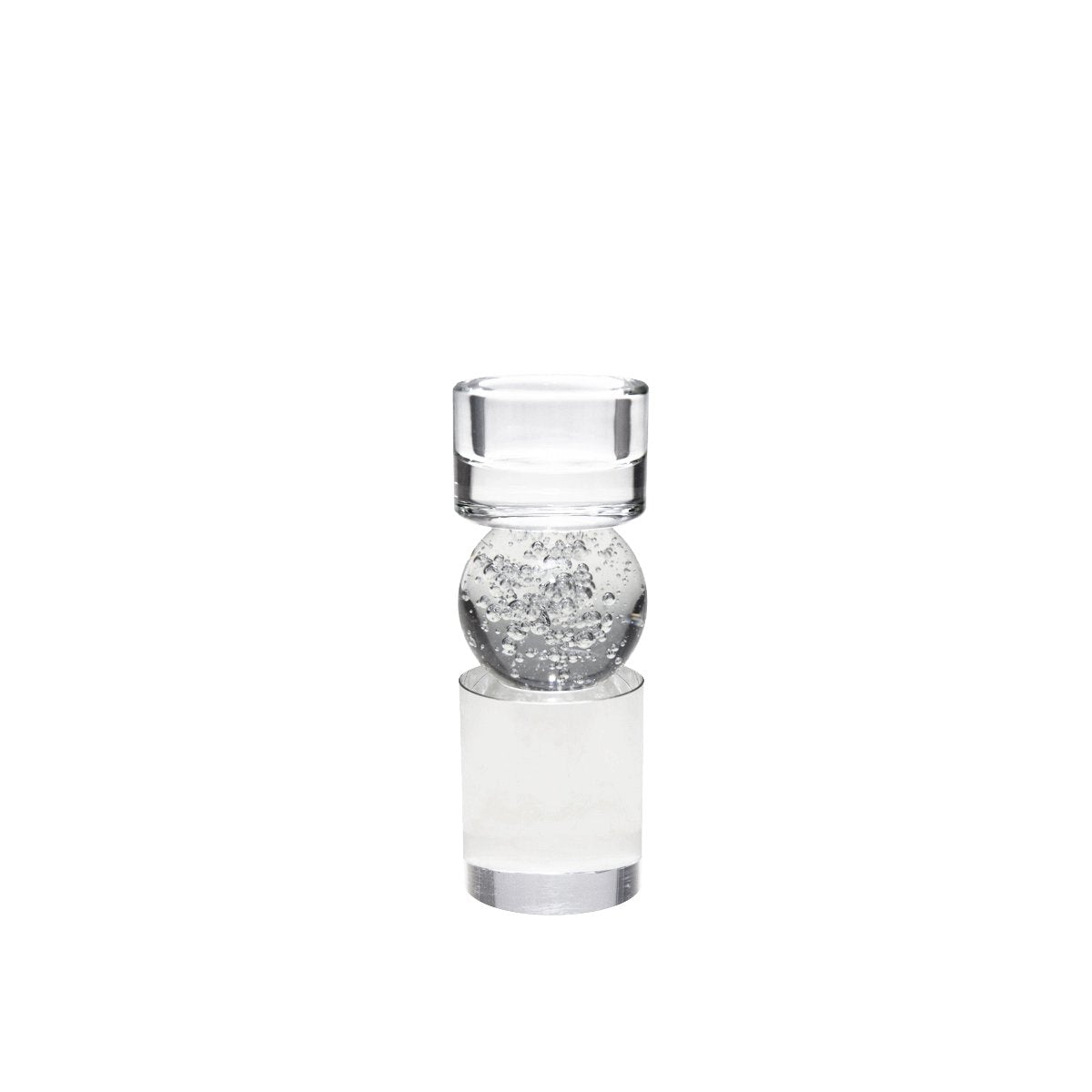Glazen decoratie 6x6x16.2 cm transparant