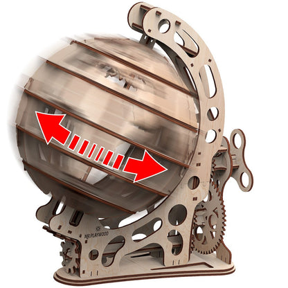 Mr. Playwood 3D Wooden Puzzle Globe, 10202, 34.5x24x37.5cm.