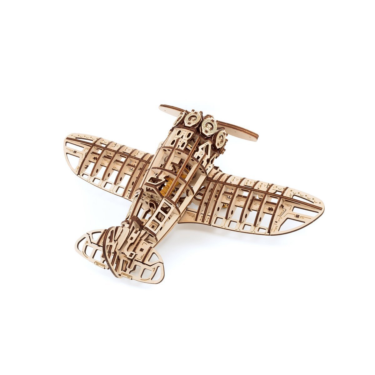 Houten modelbouwpakket vliegtuig 346 onderdelen 42x28,7x15,4 cm
