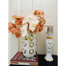 Set Van 2 Cirkelkaarshouders Wit En Goud H34 Cm B11 Cm