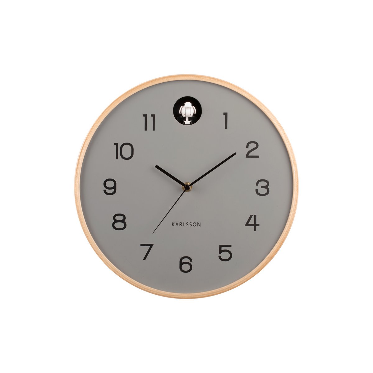 Wandklok Karlsson Natural Cuckoo hout