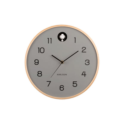 Wandklok Karlsson Natural Cuckoo hout