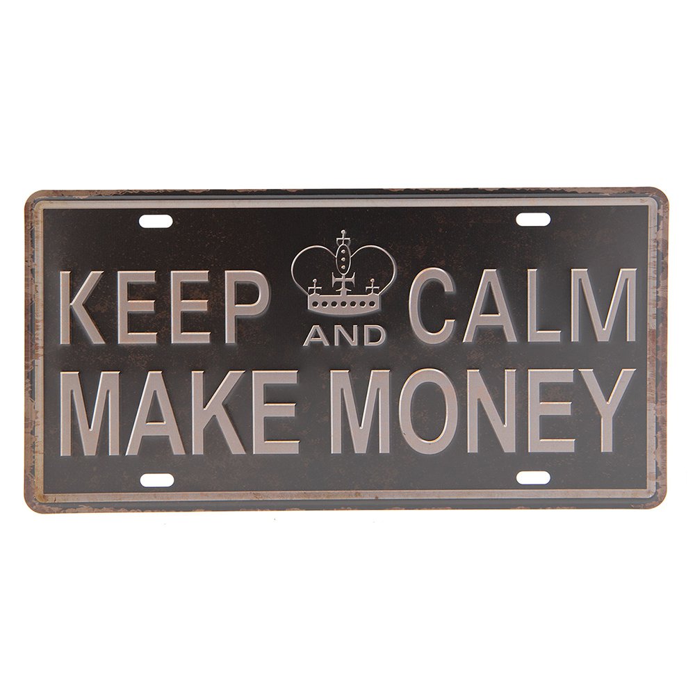Tekstbord 30x15 cm Zwart IJzer Wandbord