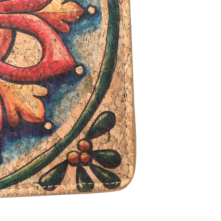 Portemonnee kurk 19x10x2.5 cm mandala