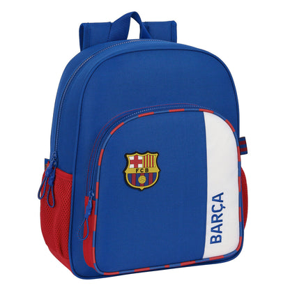 F.c. Barcelona Schoolrugzak F.c. Barcelona Blauw Kastanjebruin 32 X 38 X 12 Cm